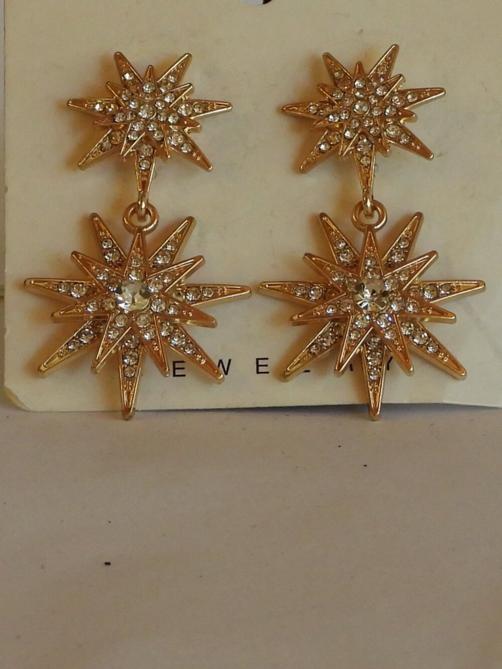 Starburst Rhinestone Earrings